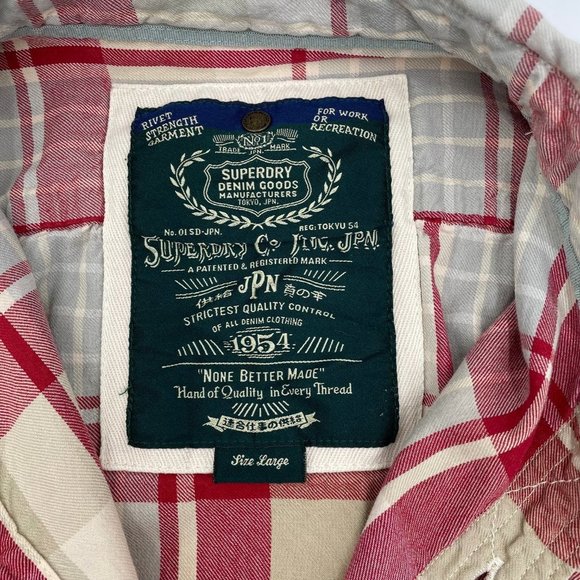 SUPERDRY plaid button down shirt - Picture 6 of 7